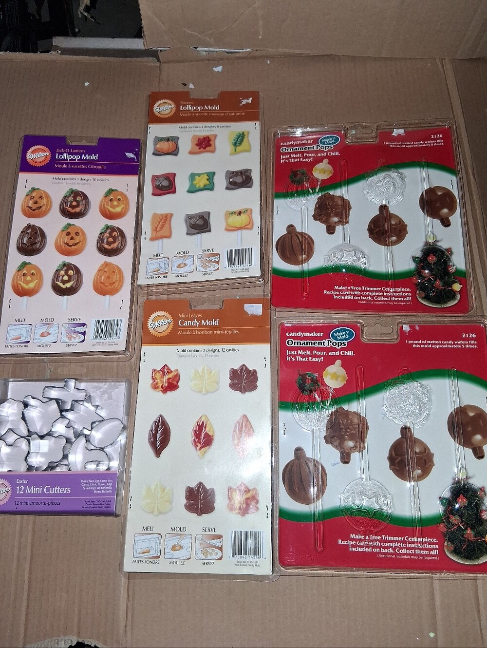 Clear Plastic Candy/Sucker Mold Sheets, Etc - See Pictures. Value Of 175